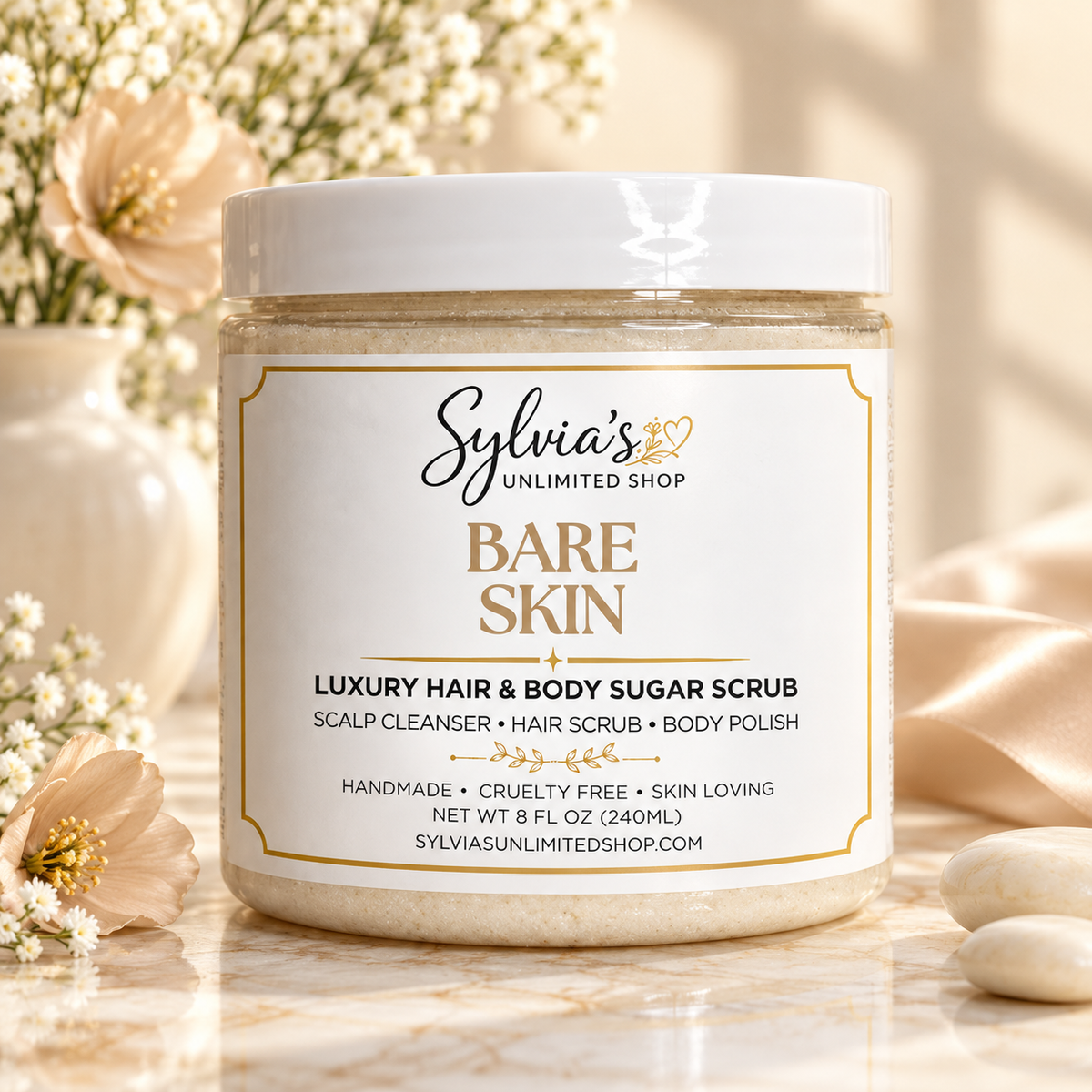 Bare Skin Hair & Body Sugar Scrub