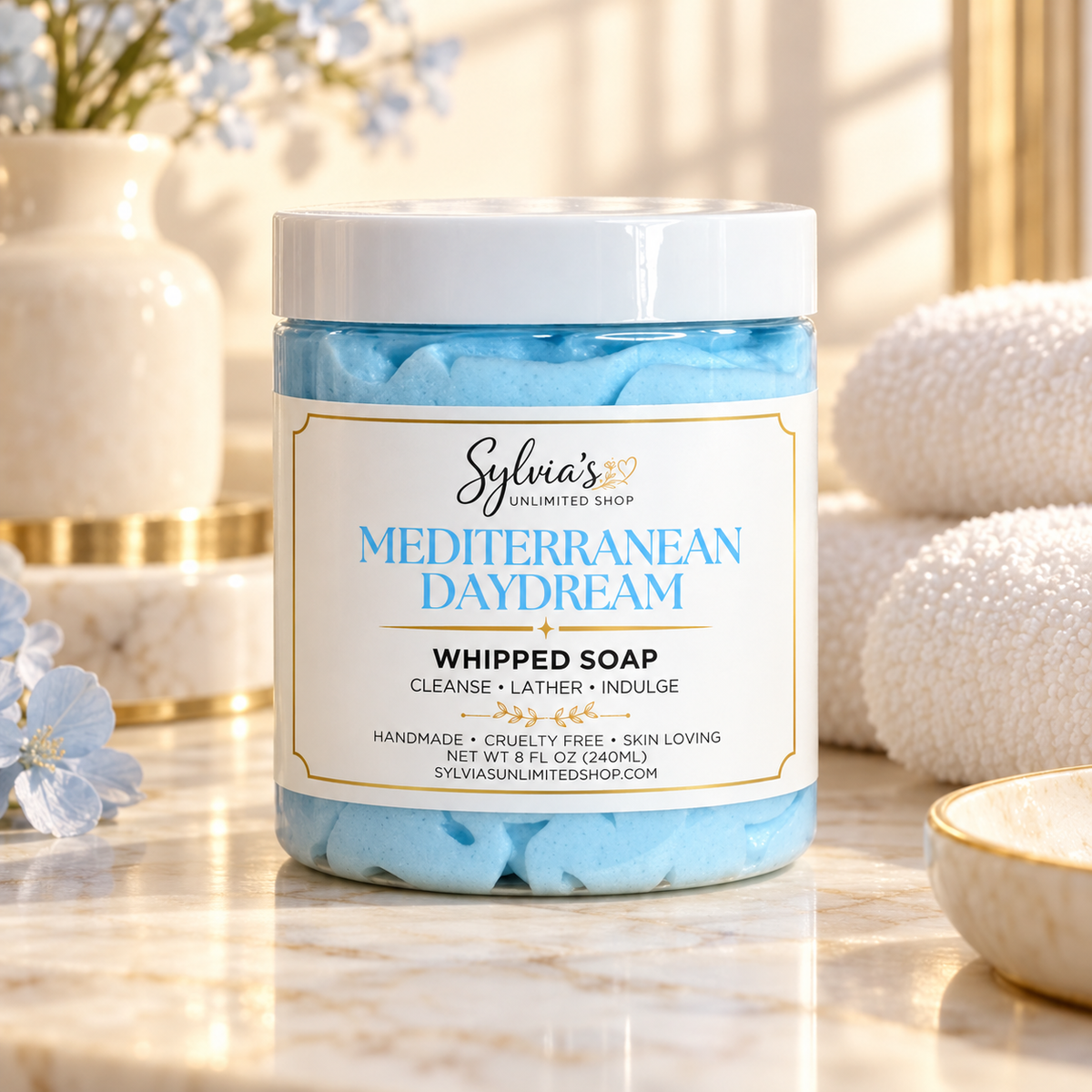 8oz. Mediterranean Daydream Whipped Soap
