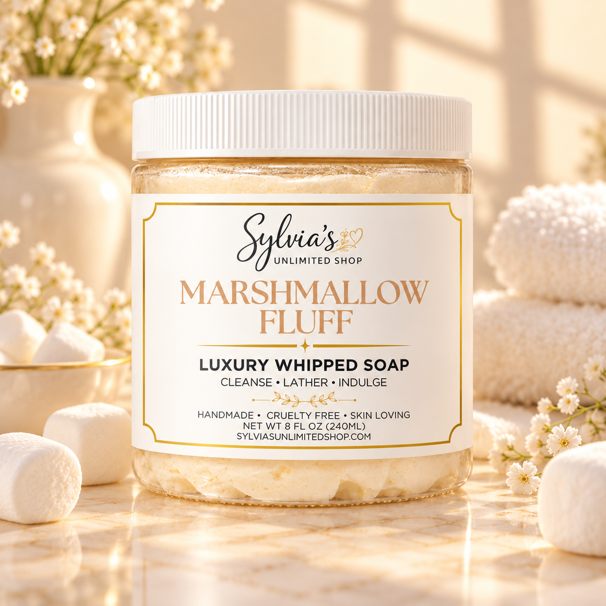 8oz. Marshmallow Fluff Whipped Soap