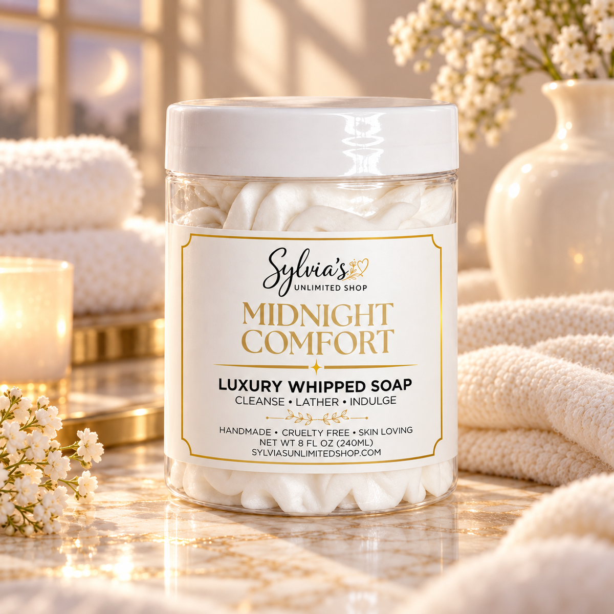 8oz. Midnight Comfort Whipped Soap