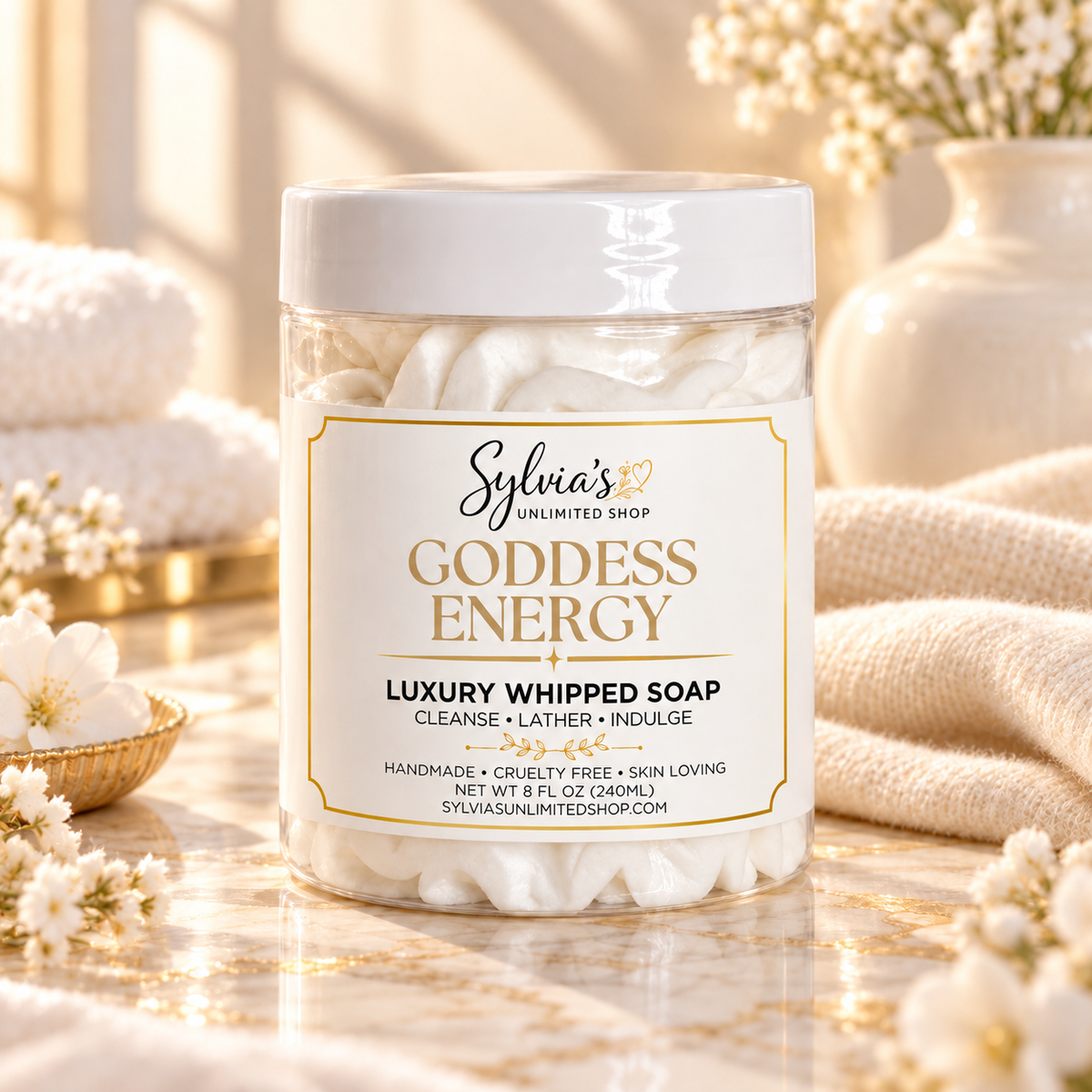 8oz. Goddess Energy Whipped Soap