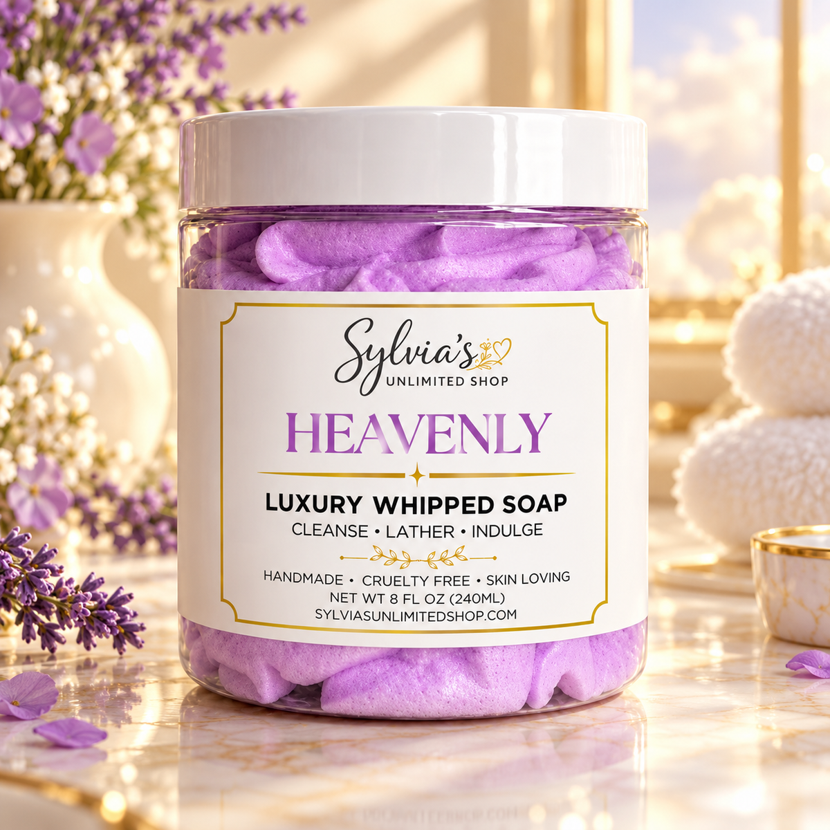 8oz. Heavenly Whipped Soap