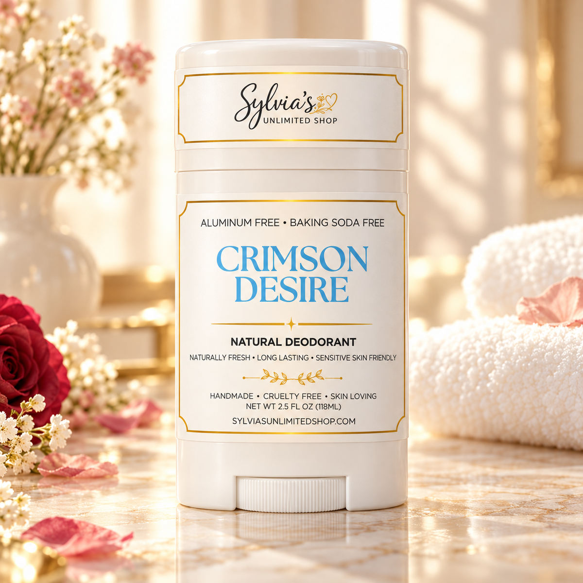 2.5oz. Crimson Desire Natural Deodorant