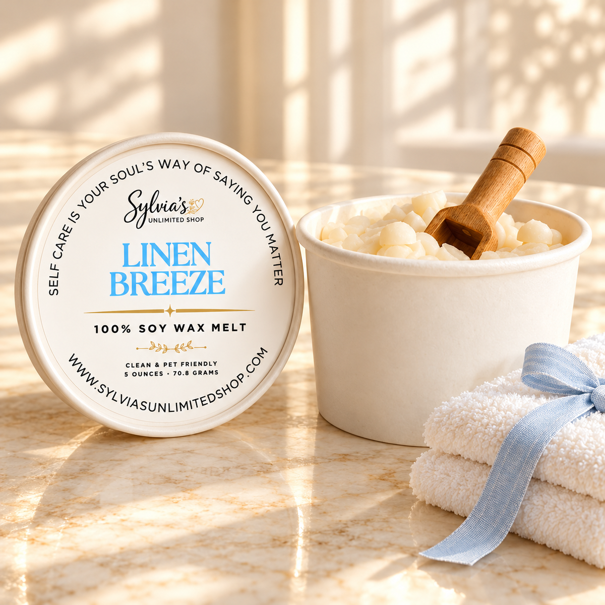 Linen Breeze Soy Wax Tart