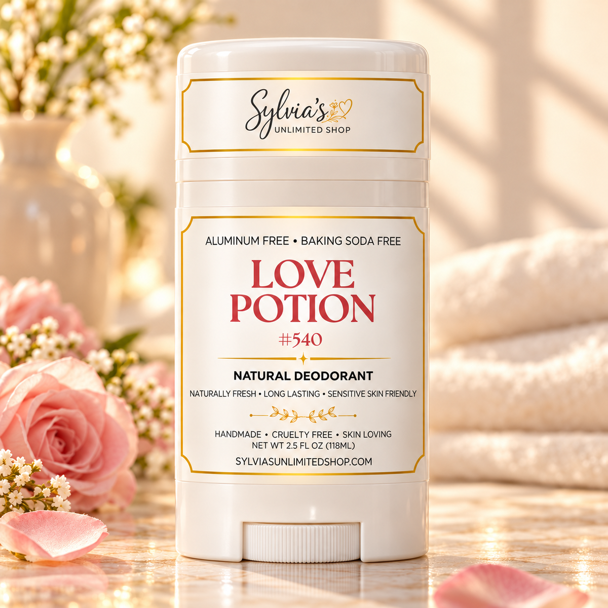 2.5oz. Love Potion #540 Natural Deodorant