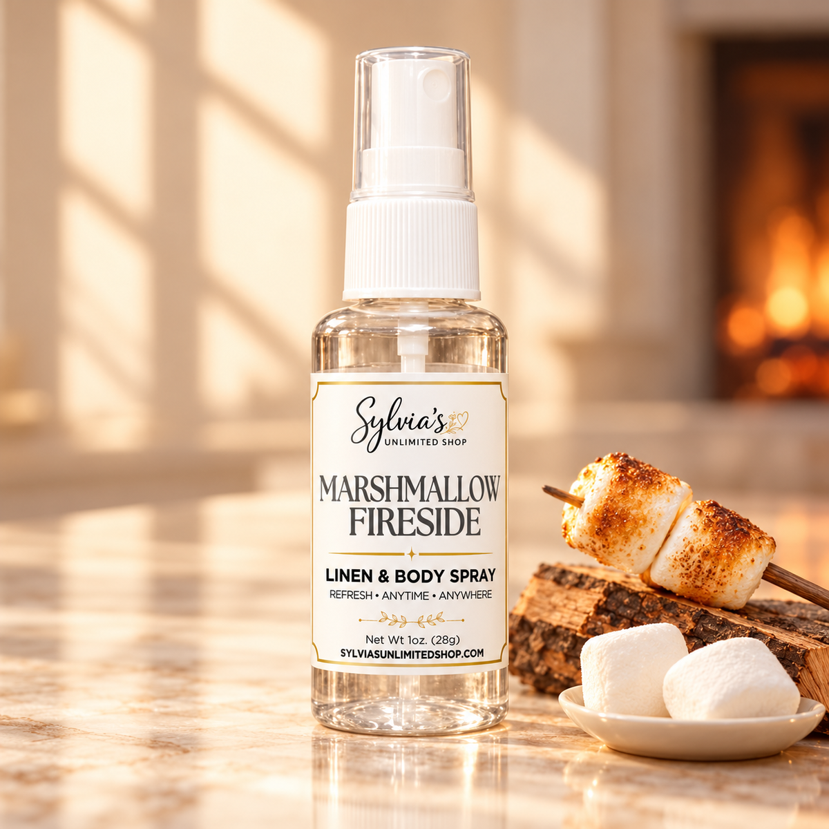 1oz. Marshmallow Fireside Room & Body Spray
