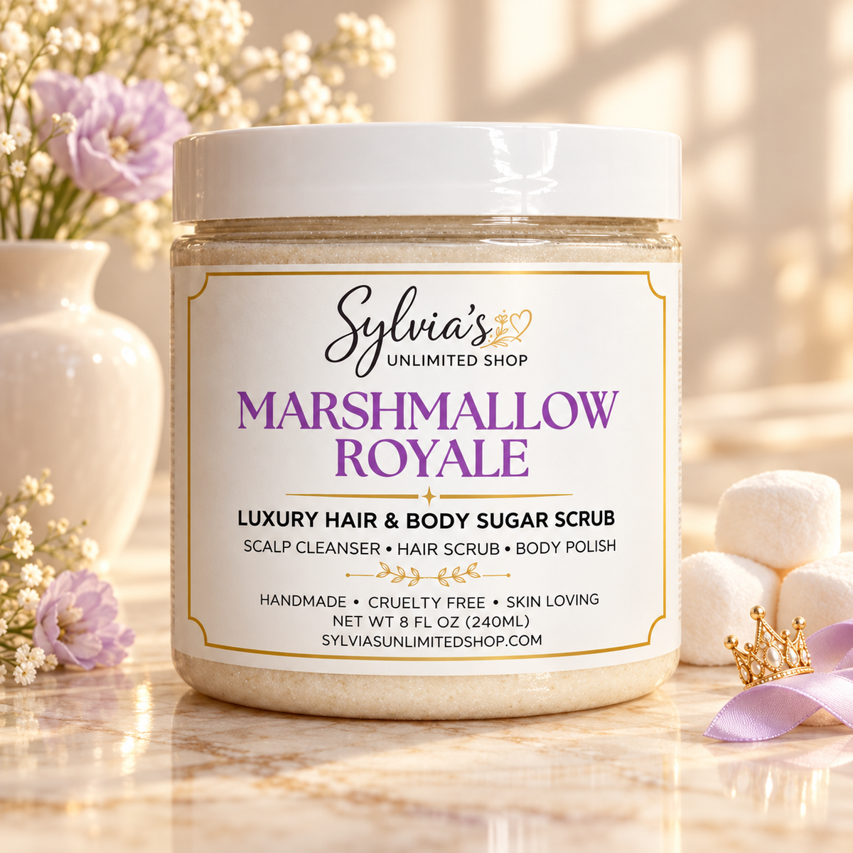 Marshmallow Royale Hair & Body Sugar Scrub