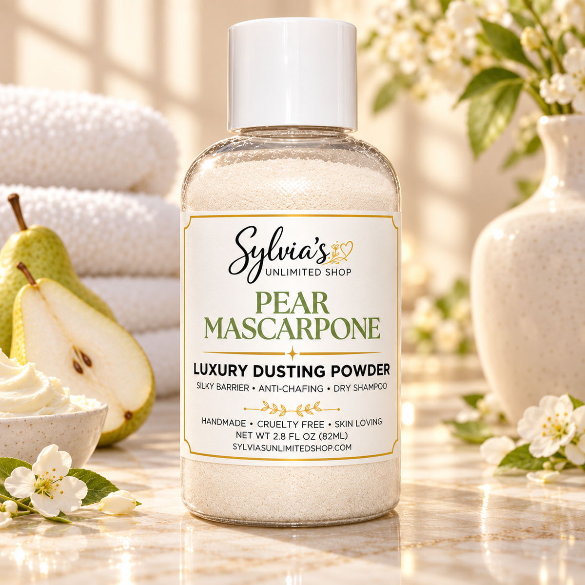 Pear Mascarpone Dusting Powder