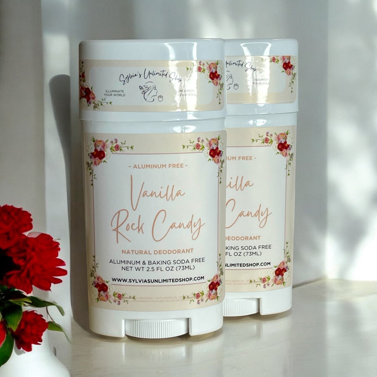 2.5oz. Vanilla Rock Candy Type Natural Deodorant