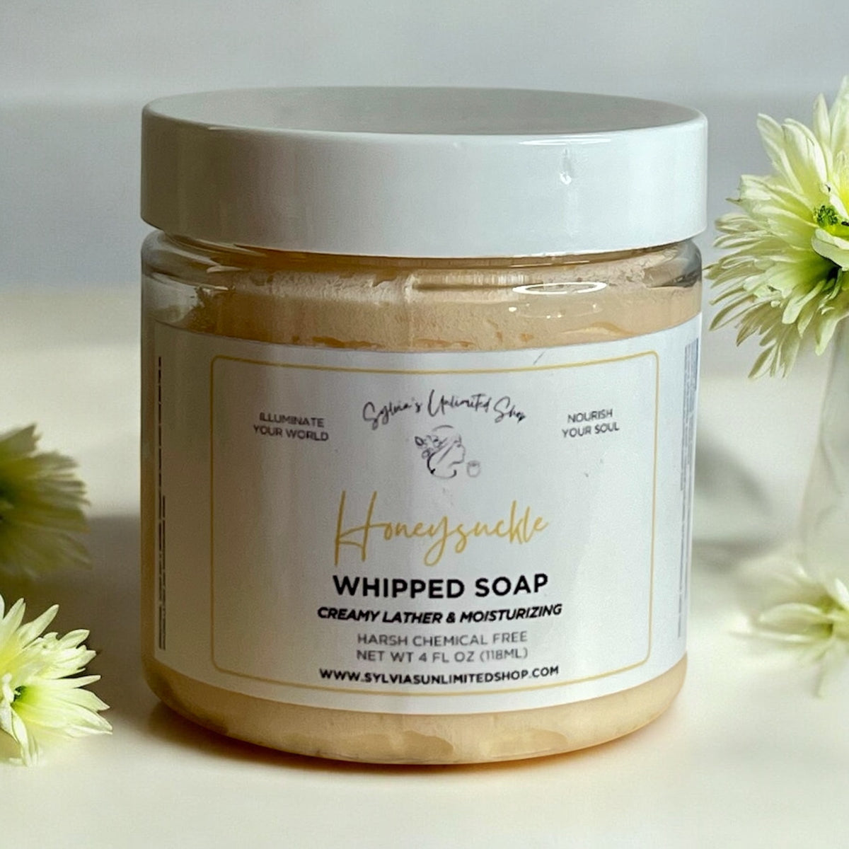 4oz. Honeysuckle Whipped Soap