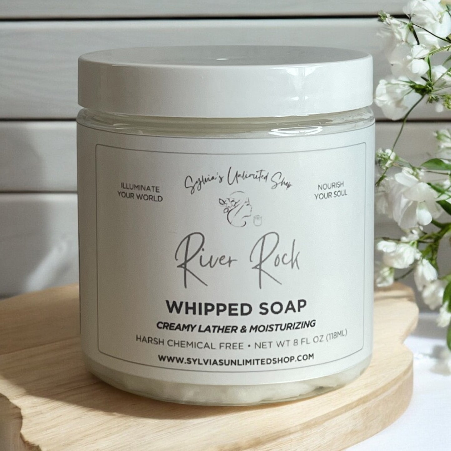 8oz. River Rock Whipped Soap