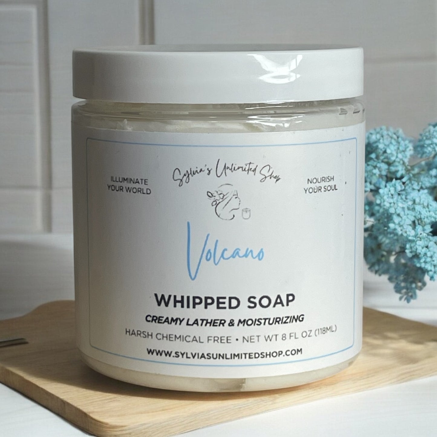 8oz. Volcano Type Whipped Soap