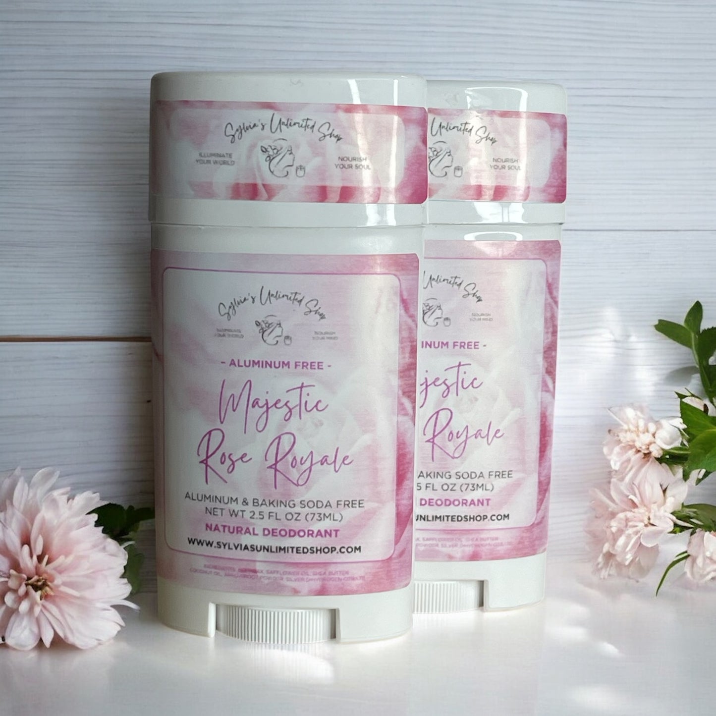 2.5oz. Majestic Rose Royale Natural Deodorant