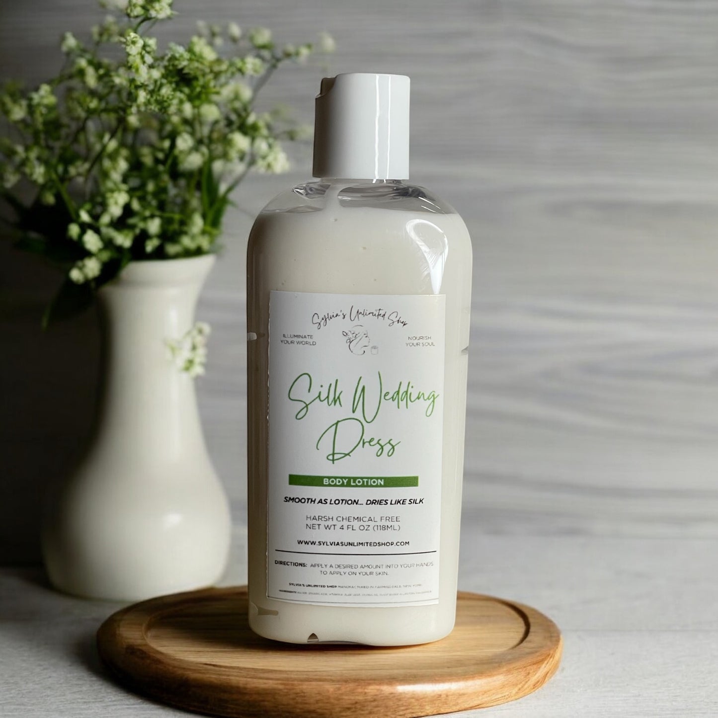 Silk Wedding Dress Body Lotion