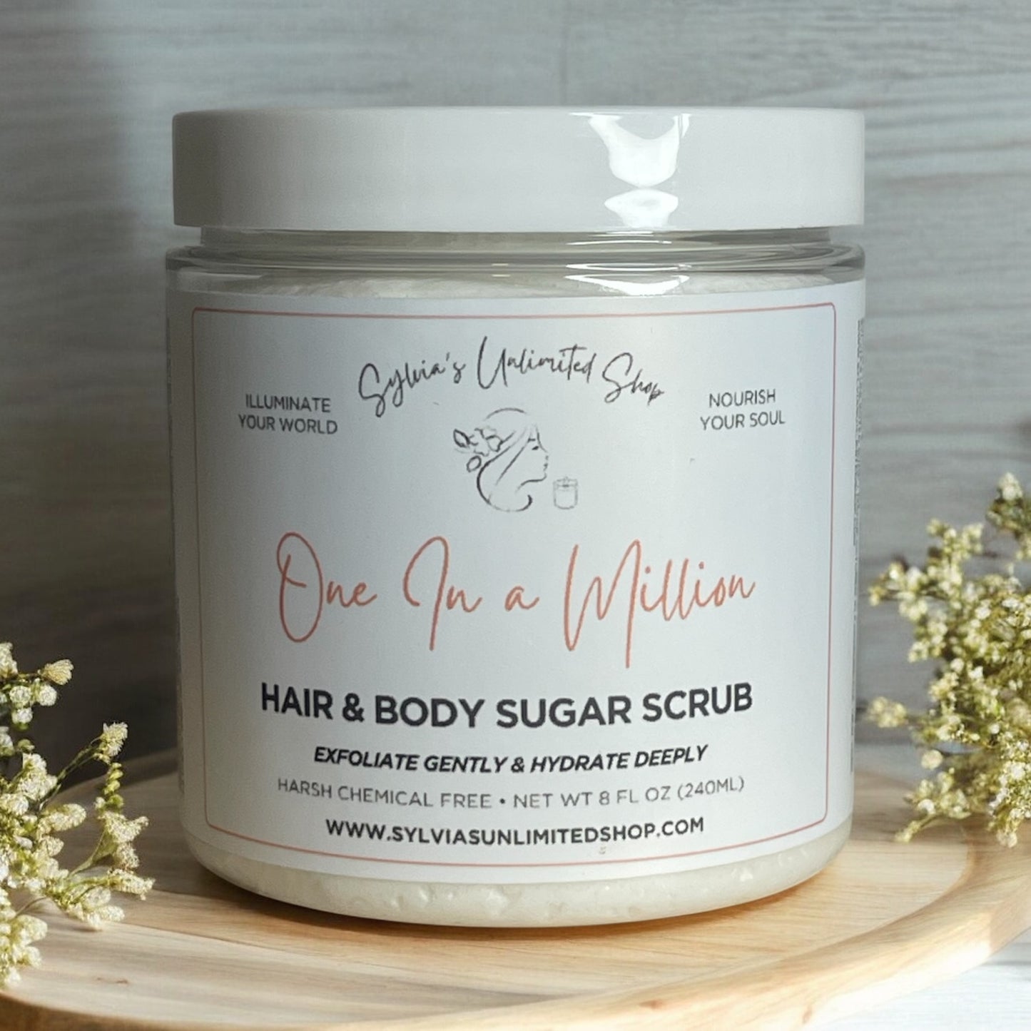One In a Million Men's Hair & Body Sugar Scrub