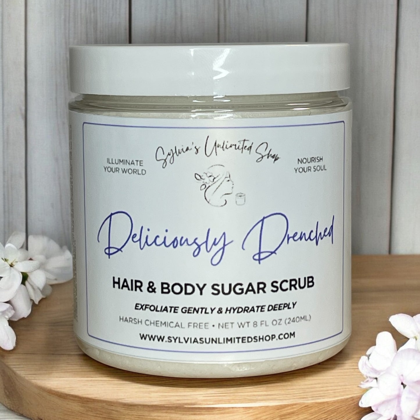 Deliciously Drenched Hair & Body Sugar Scrub
