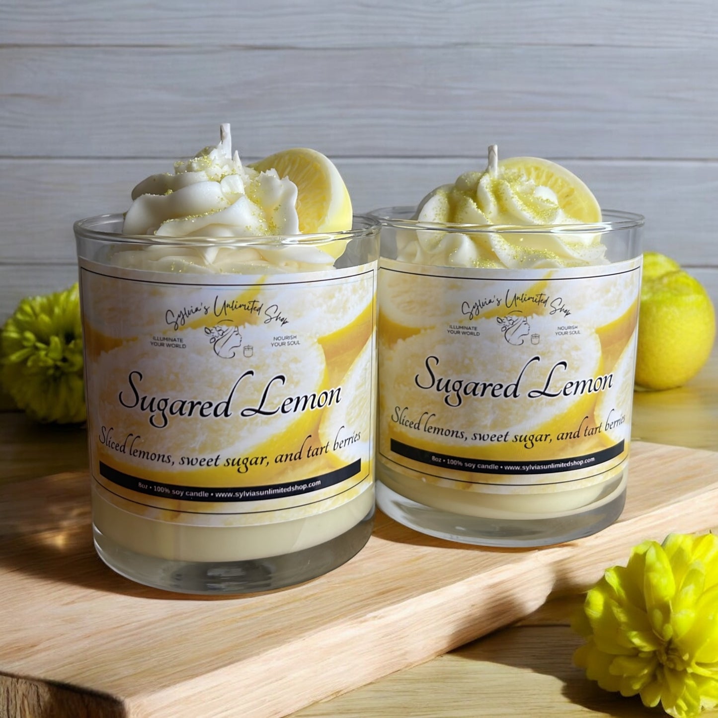 Sugared Lemons 100% Soy Candle