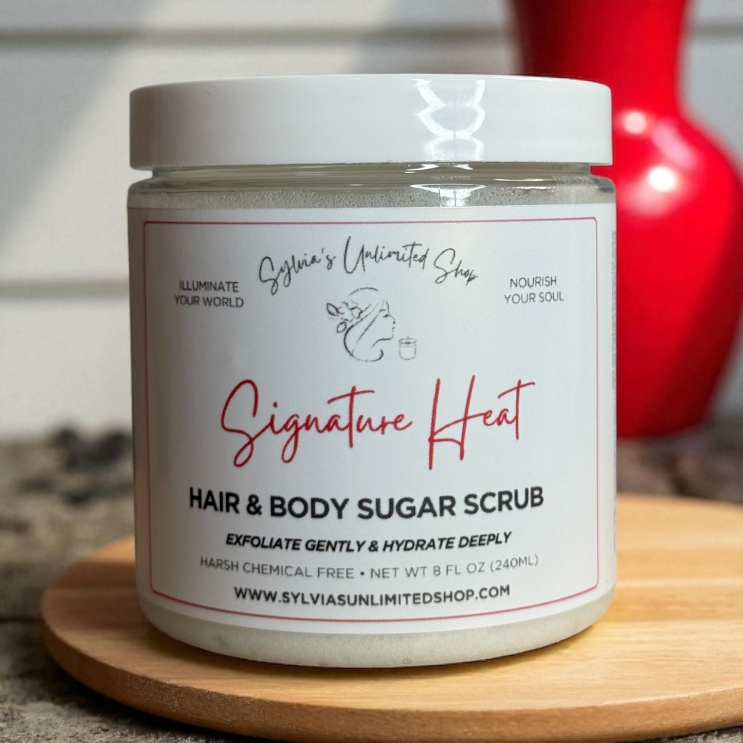 Signature Heat Men's Hair & Body Sugar Scrub