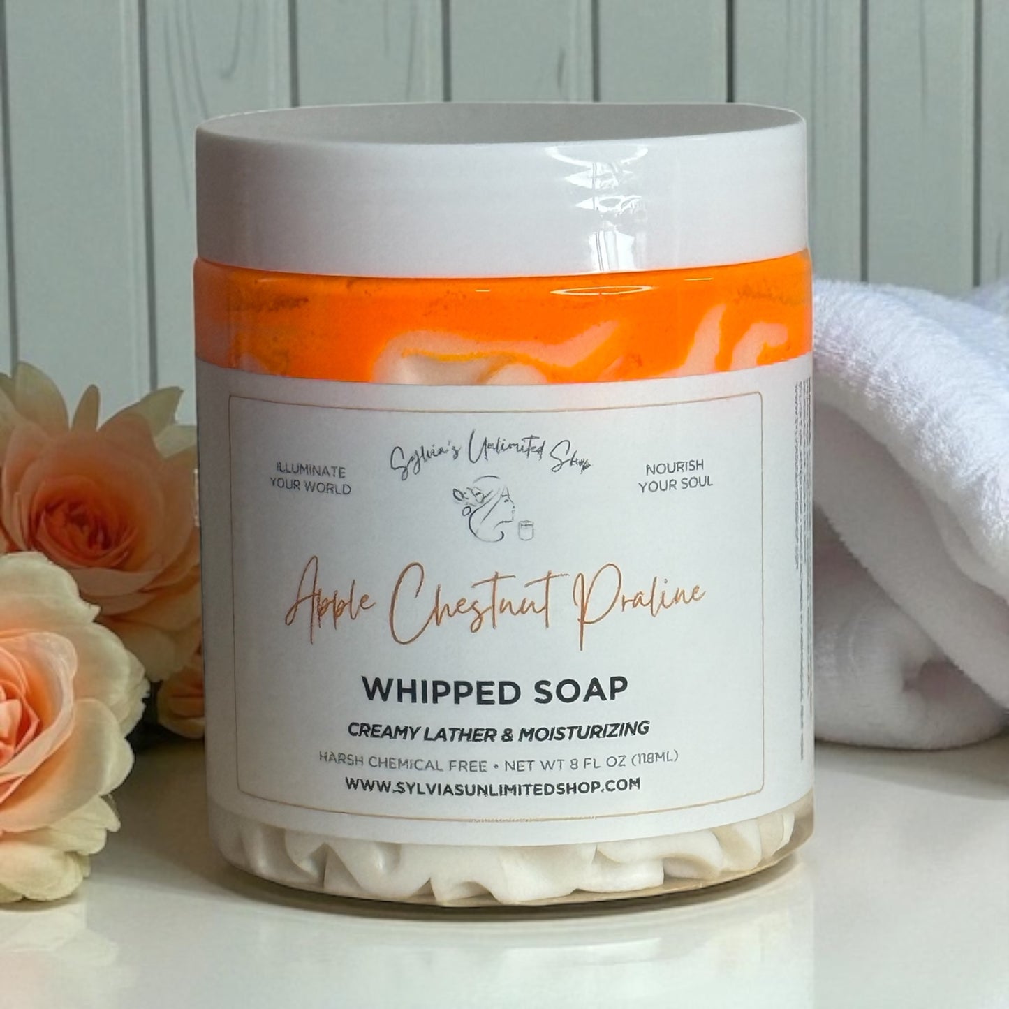 Apple Chestnut Praline Whipped Soap