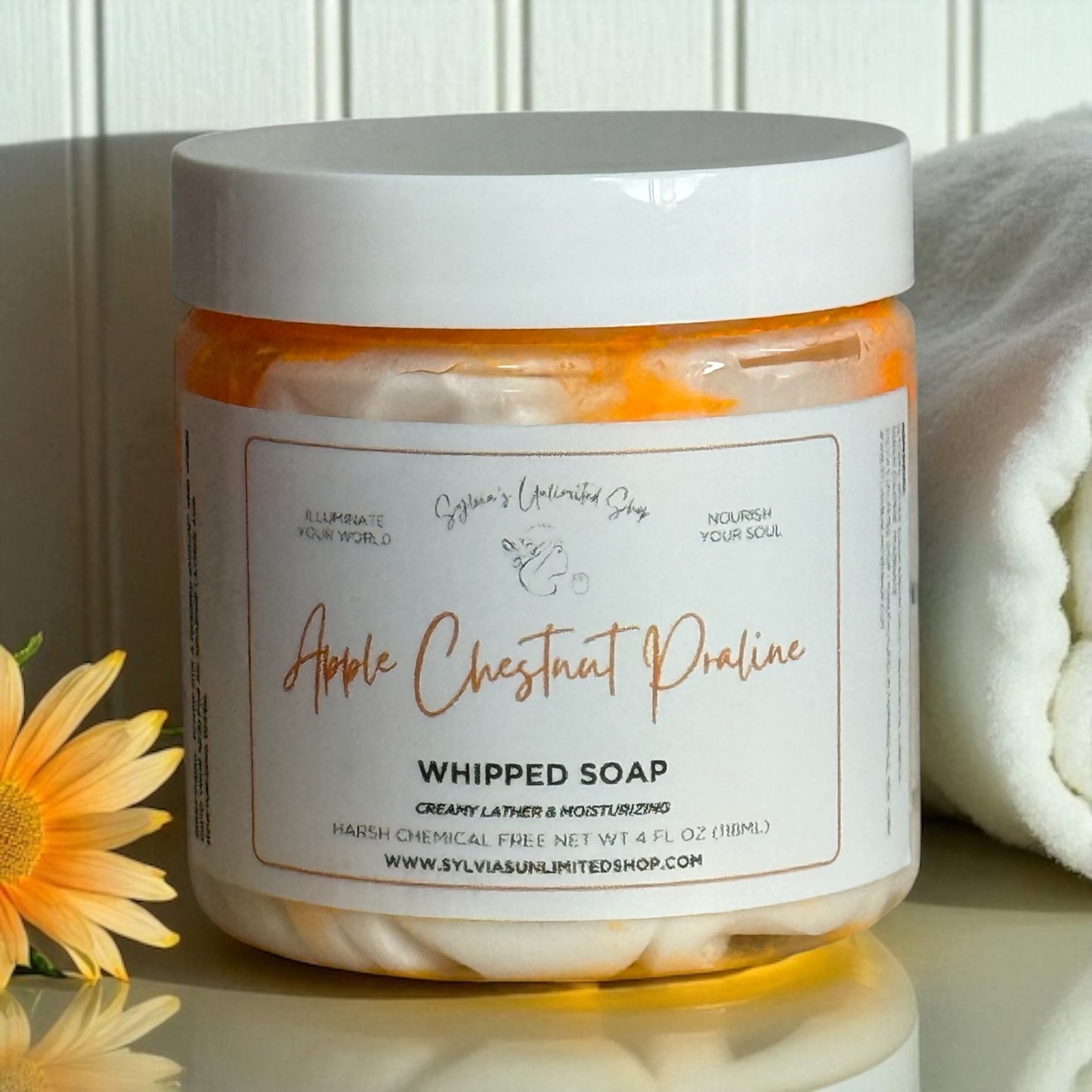 Apple Chestnut Praline Whipped Soap