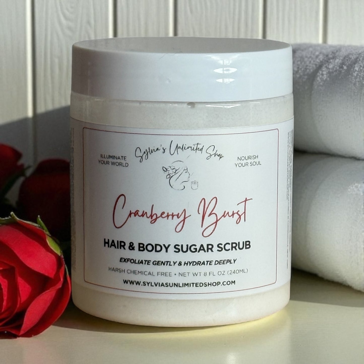 Cranberry Burst Hair & Body Sugar Scrub