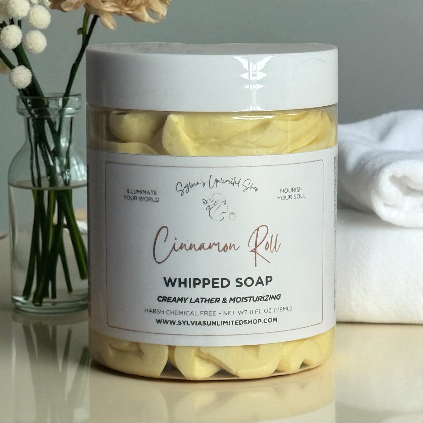 Cinnamon Roll Whipped Soap