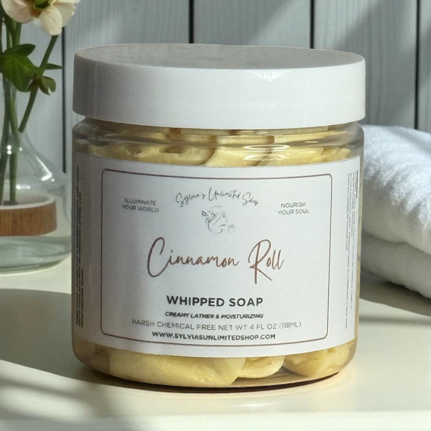 Cinnamon Roll Whipped Soap