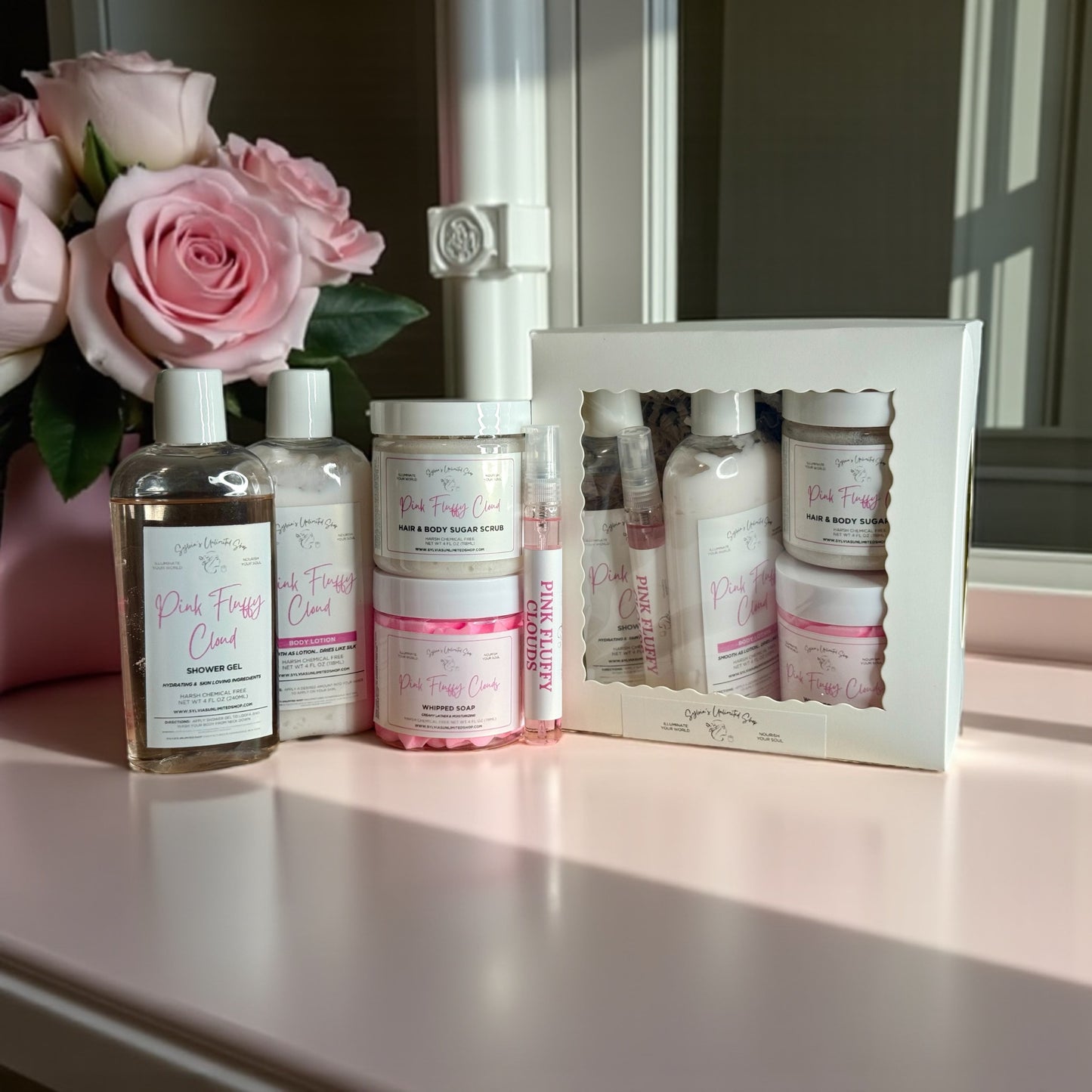 Pink Fluffy Cloud Gift Set