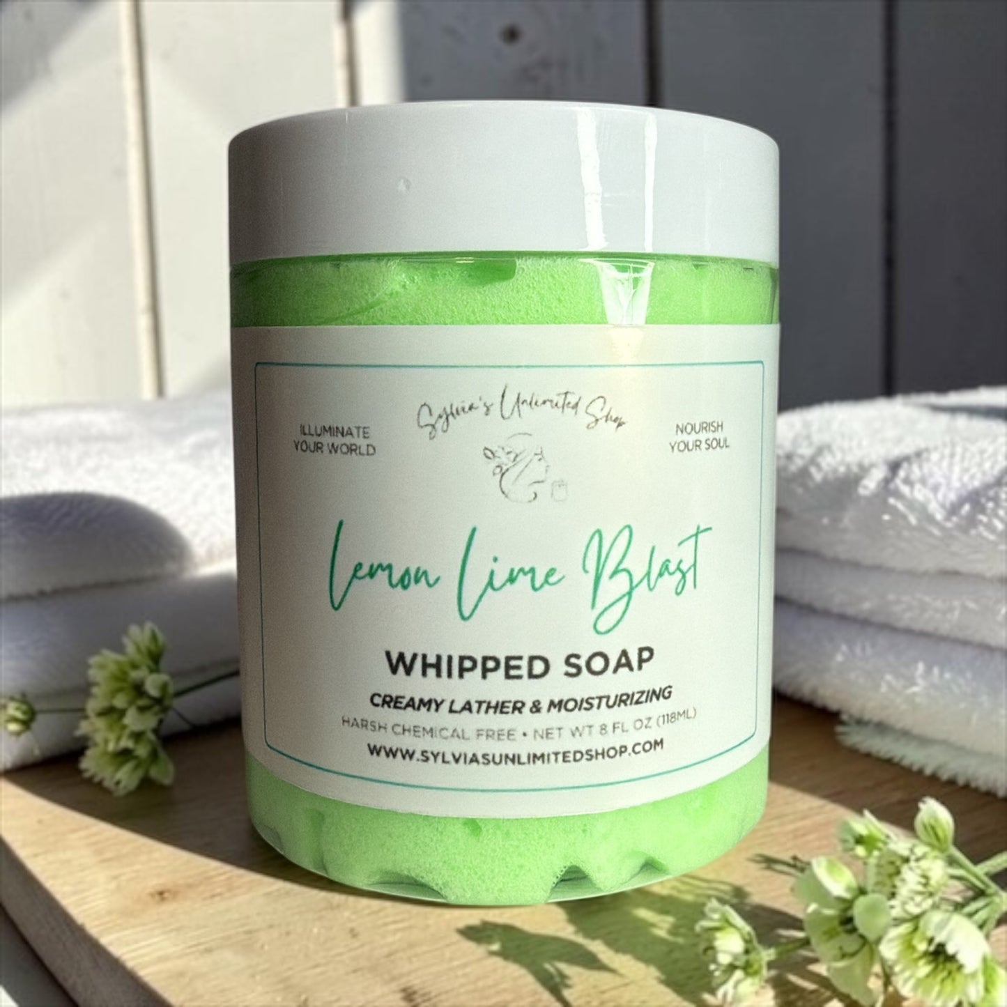 8oz. Lemon & Lime Burst Whipped Soap