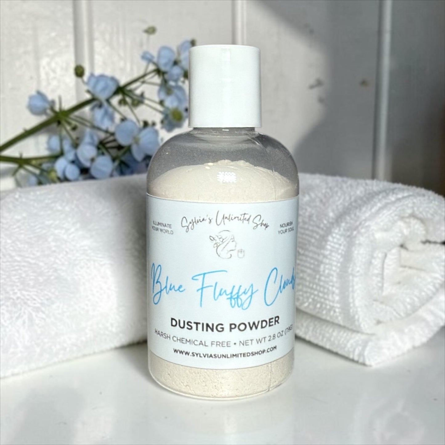 2.8oz. Blue Fluffy Clouds Dusting Powder