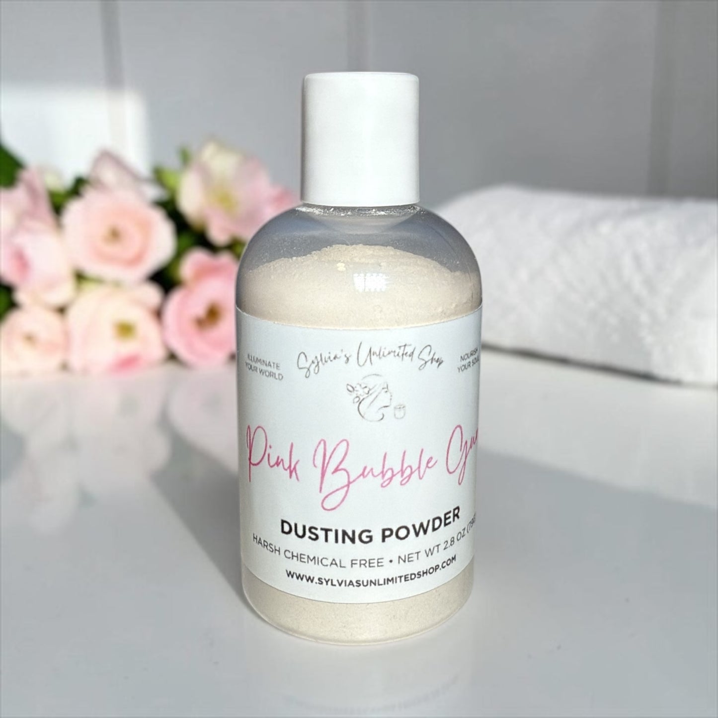 2.8oz. Pink Bubble Gum Dusting Powder