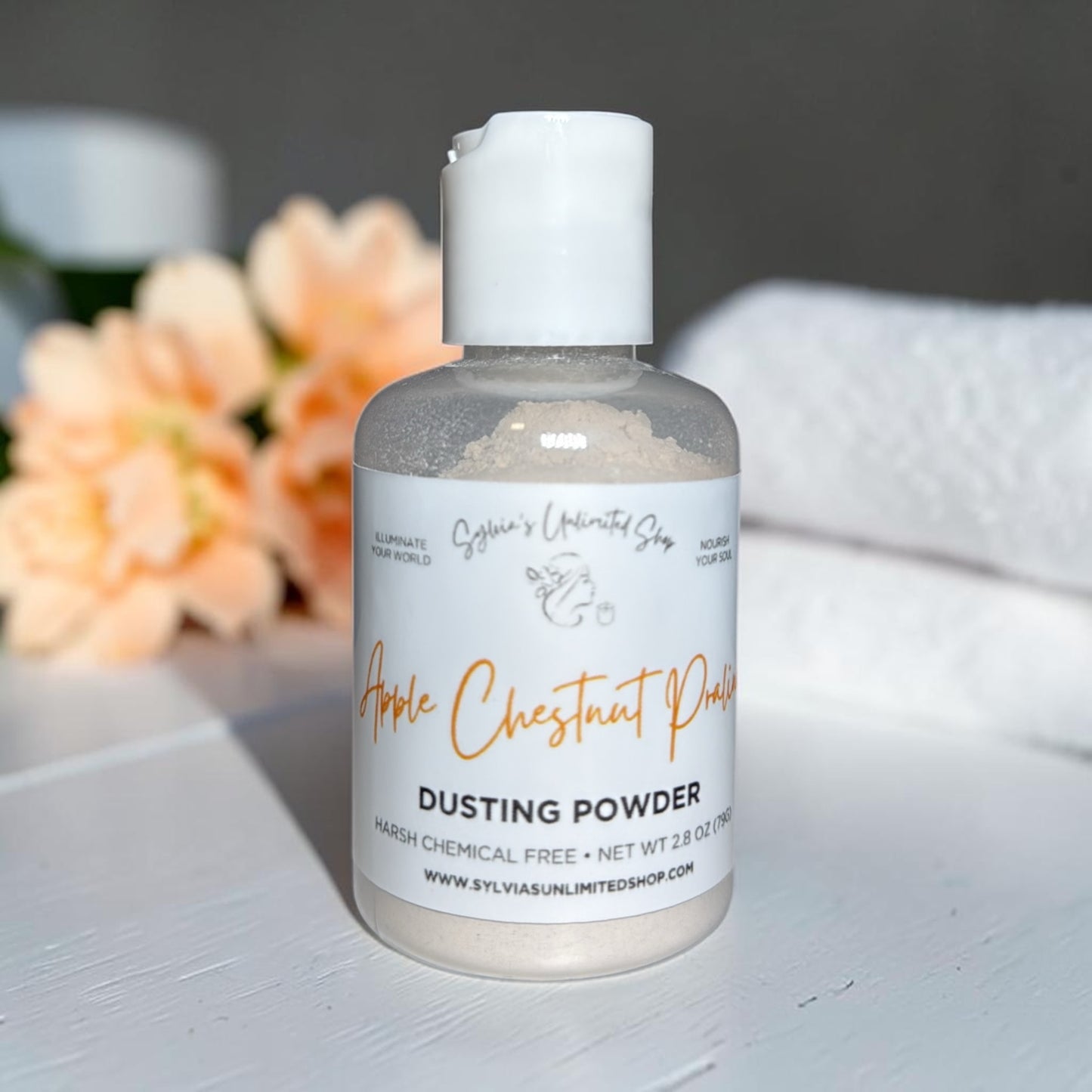 2.8oz. Apple Chestnut Praline Dusting Powder