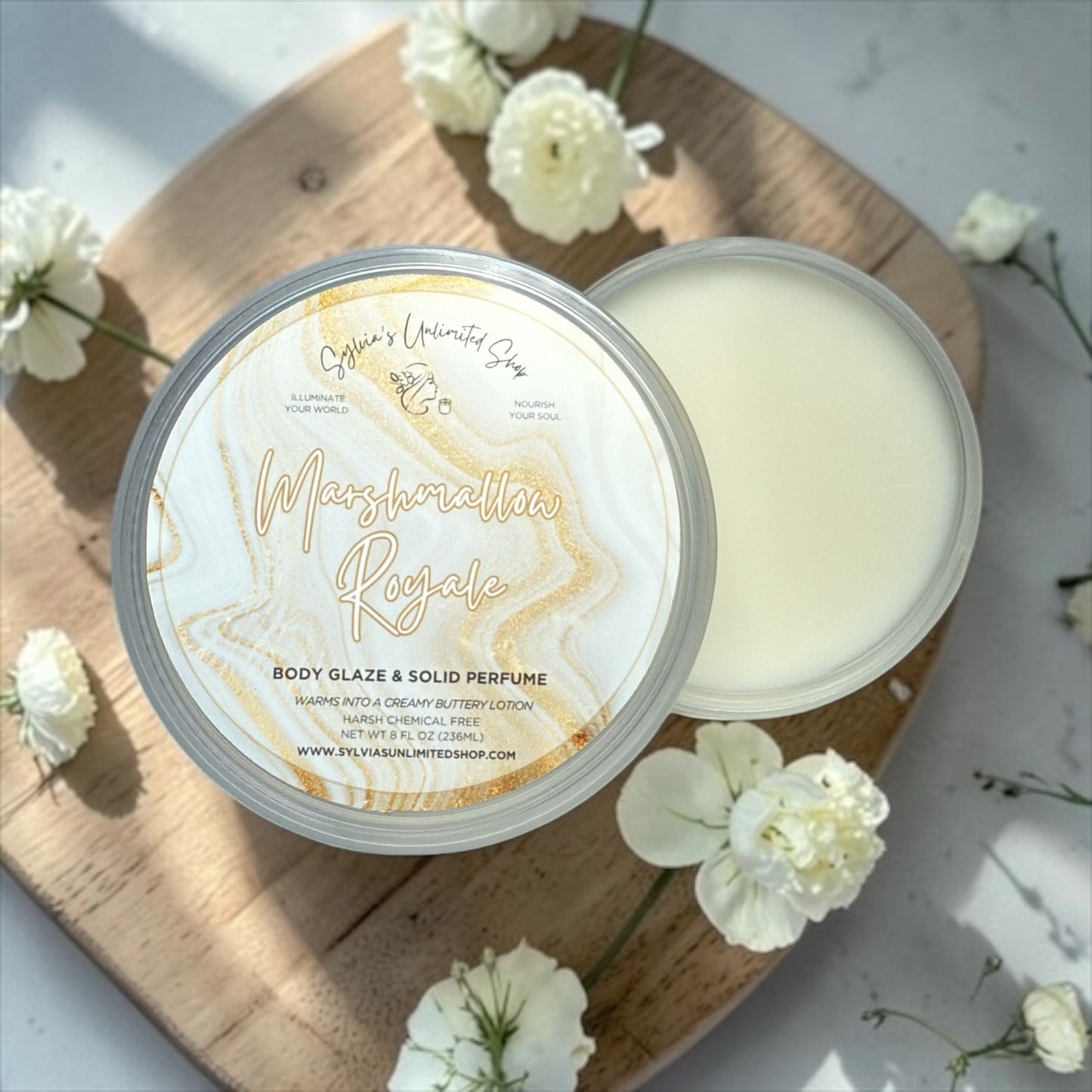 3oz. Marshmallow Royale Body Glaze Tub