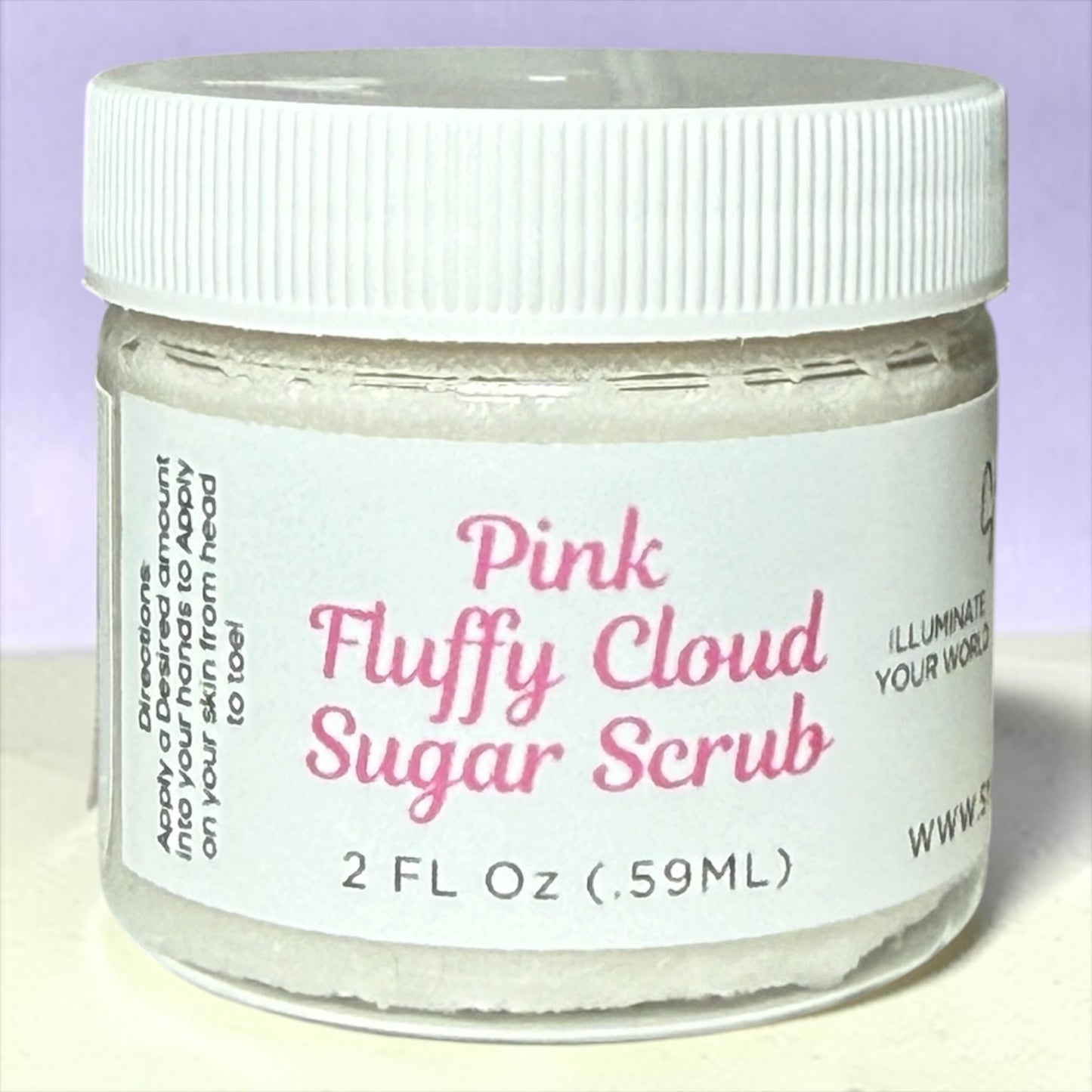 2oz. Pink Fluffy Cloud Sugar Scrub