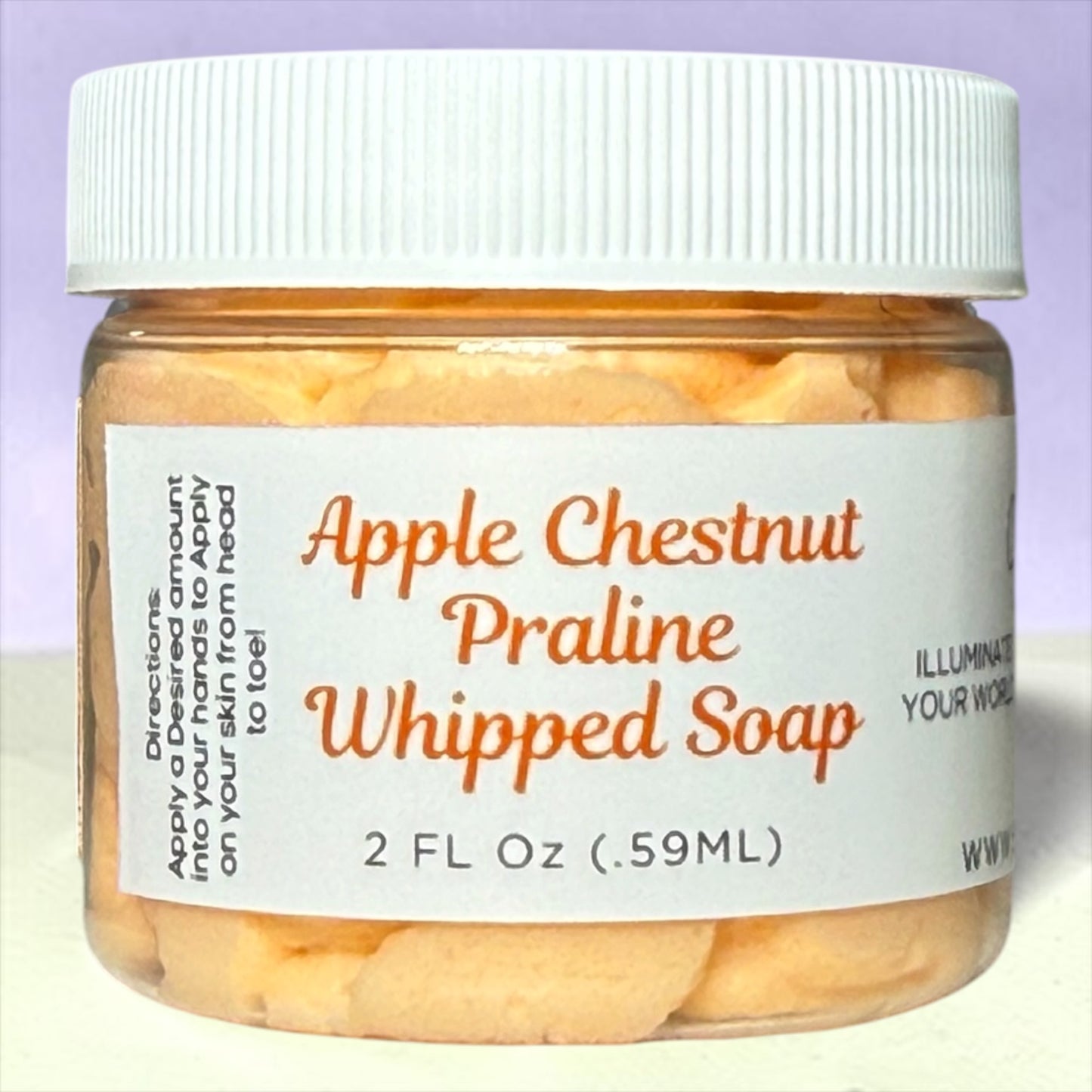 2oz. Apple Chestnut Praline Whipped Soap