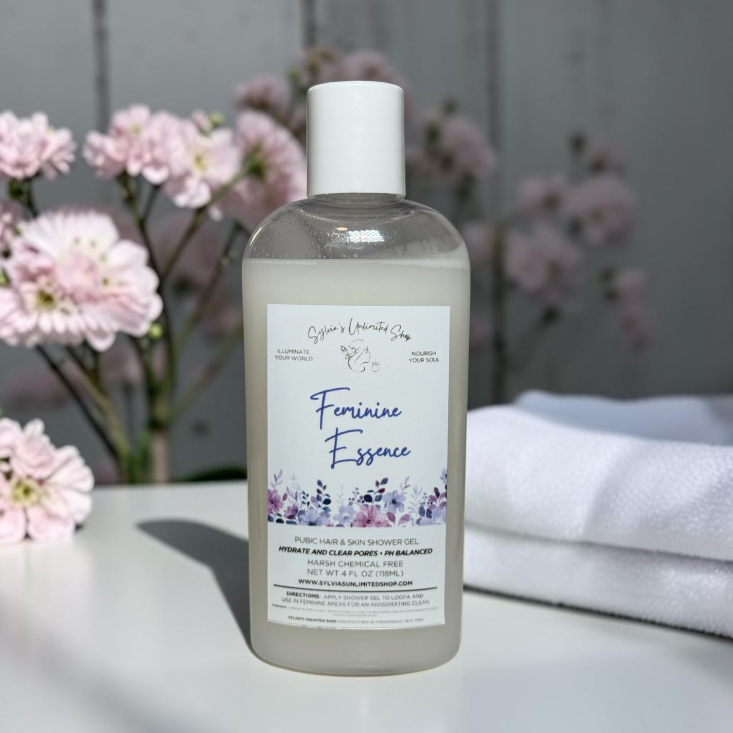 4oz. Feminine Essence Pubic Hair & Skin Wash