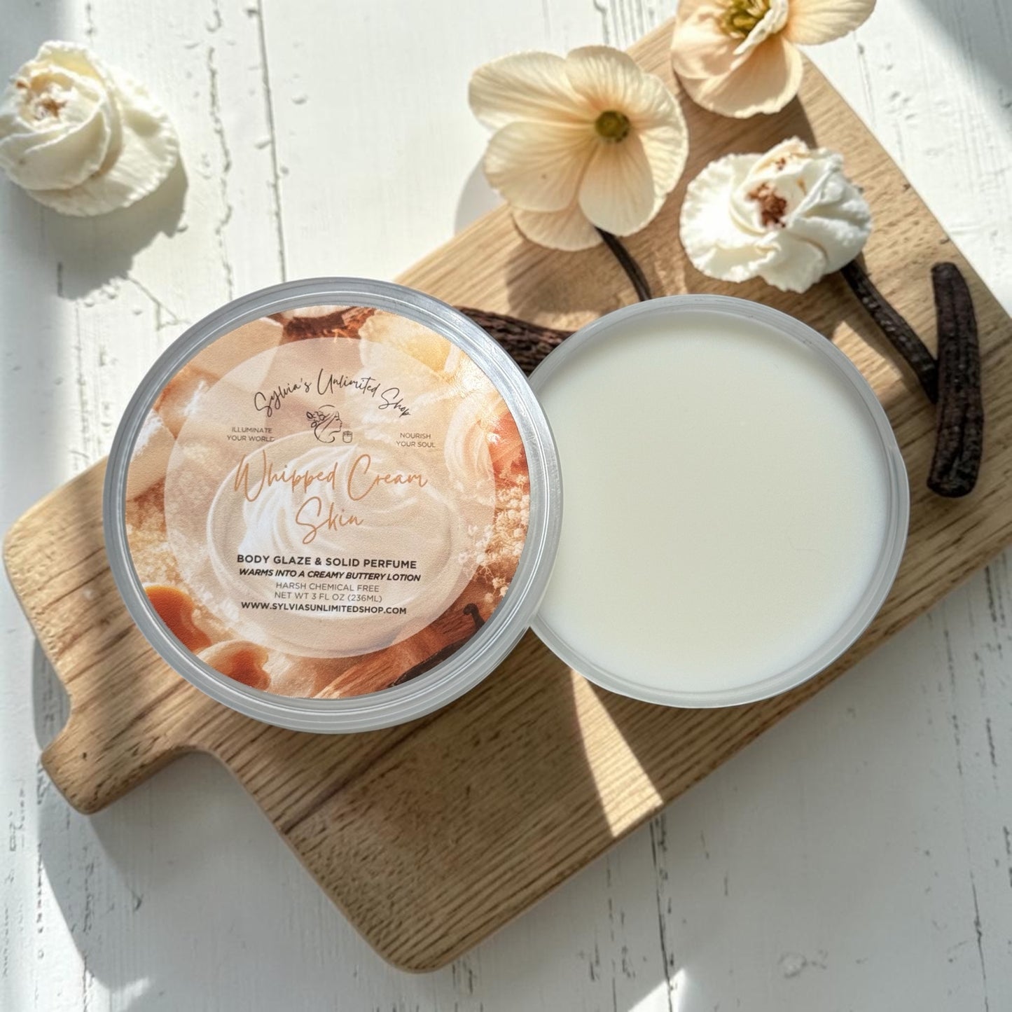3oz. Whipped Cream Skin Body Glaze Tub