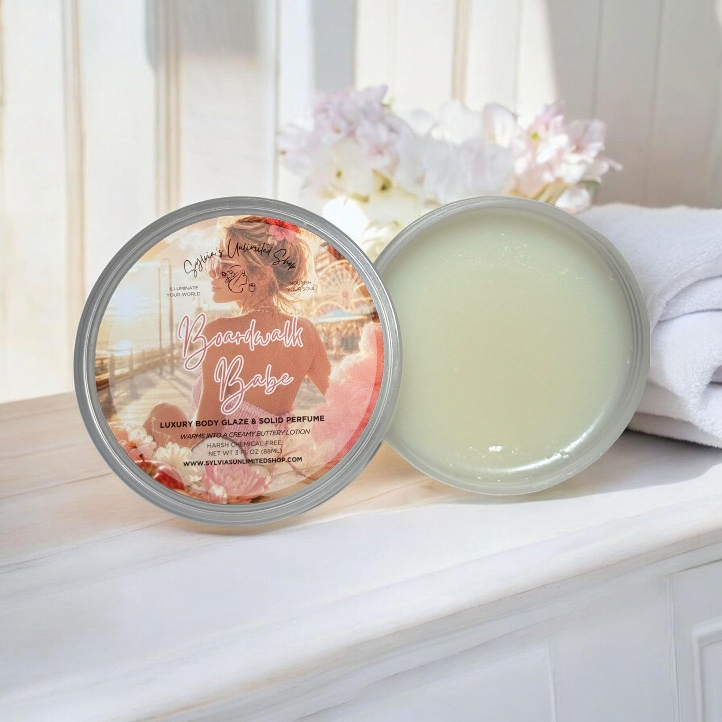 3oz. Boardwalk Babe Body Glaze Tub