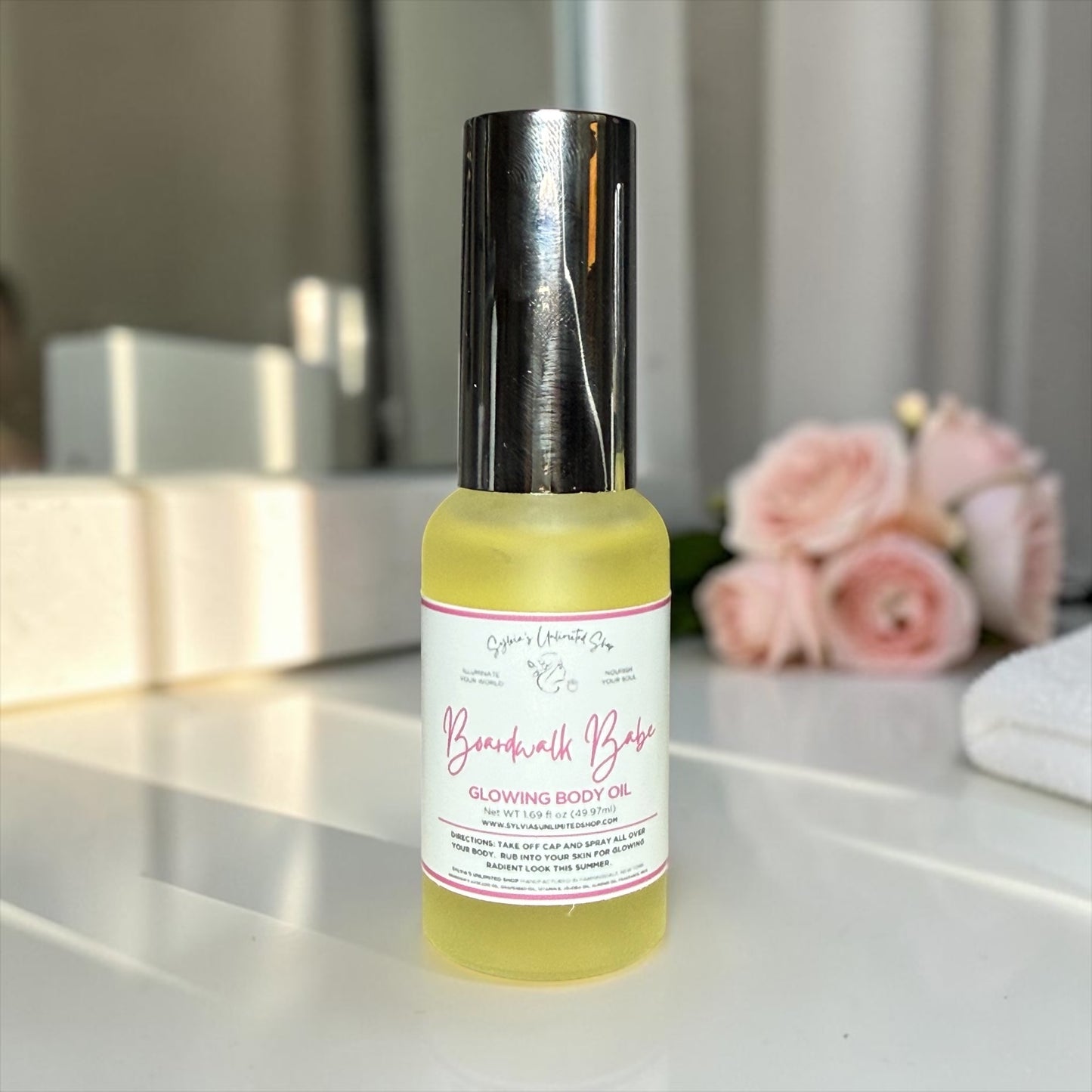 1.69oz. Boardwalk Babe Body Oil