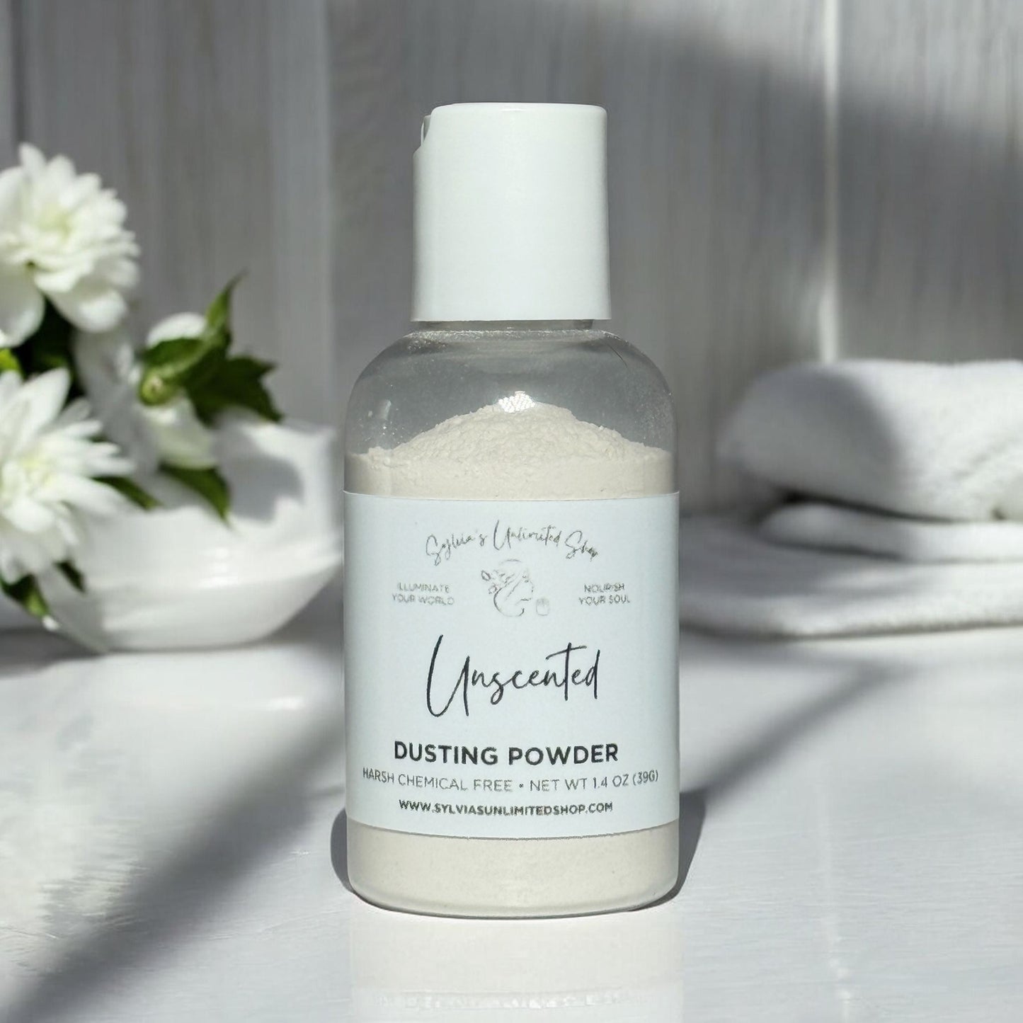 1.4oz. Unscented Dusting Powder
