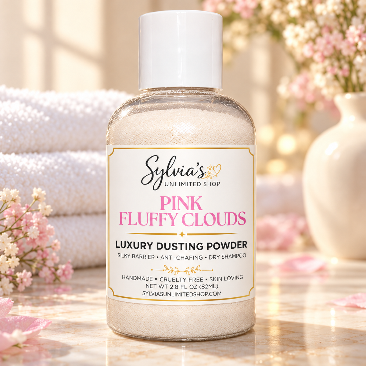 Pink Fluffy Cloud Dusting Powder