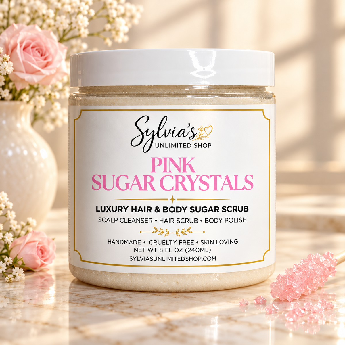 Pink Sugar Hair & Body Sugar Scrub