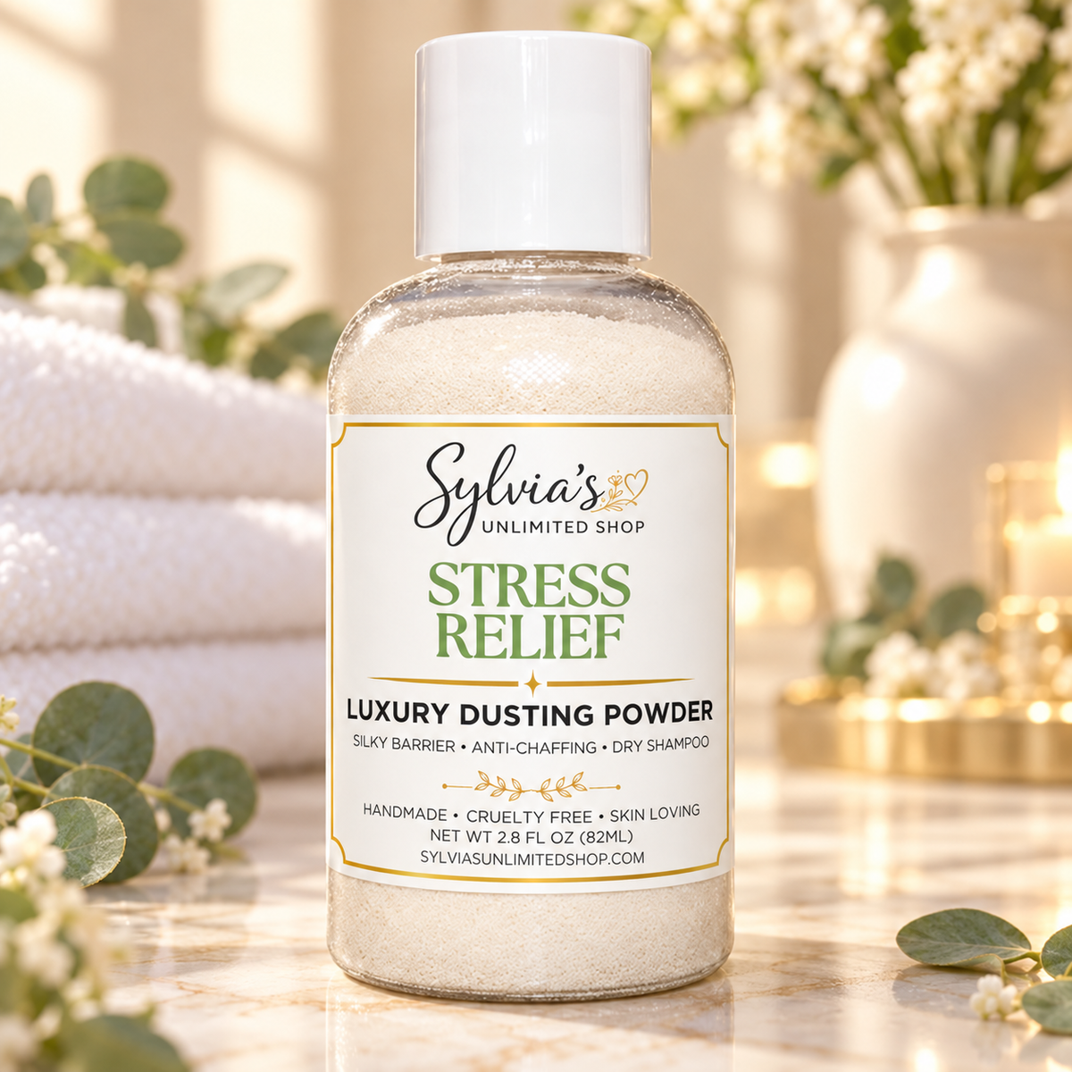 2.8oz. Stress Relief Dusting Powder