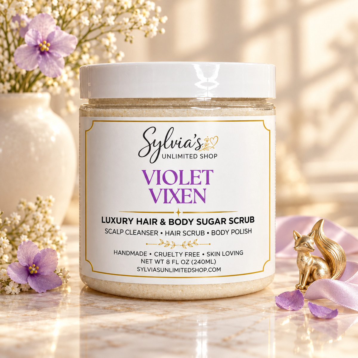 Violet Vixen Hair & Body Sugar Scrub