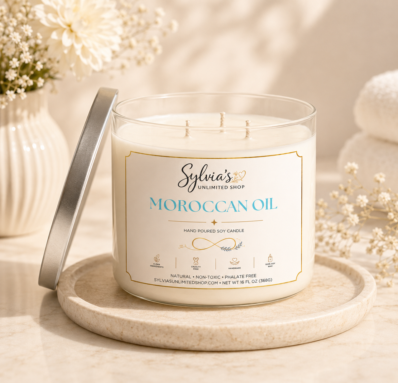 Straight Pour 100% Soy Candles