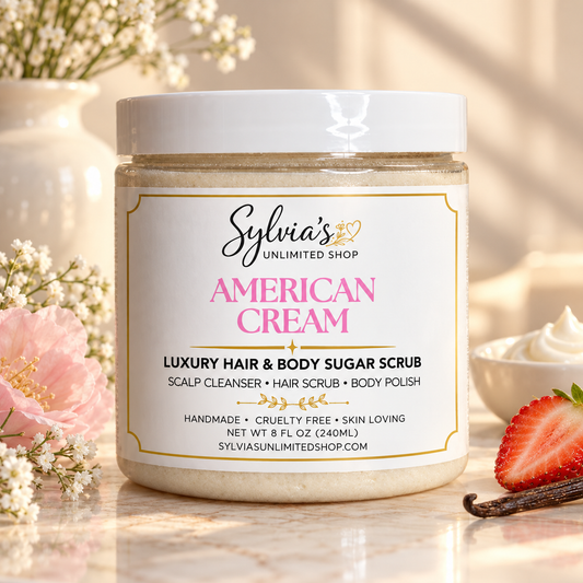 American Cream Hair & Body Sugar Scrub