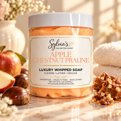 Apple Chestnut Praline Whipped Soap