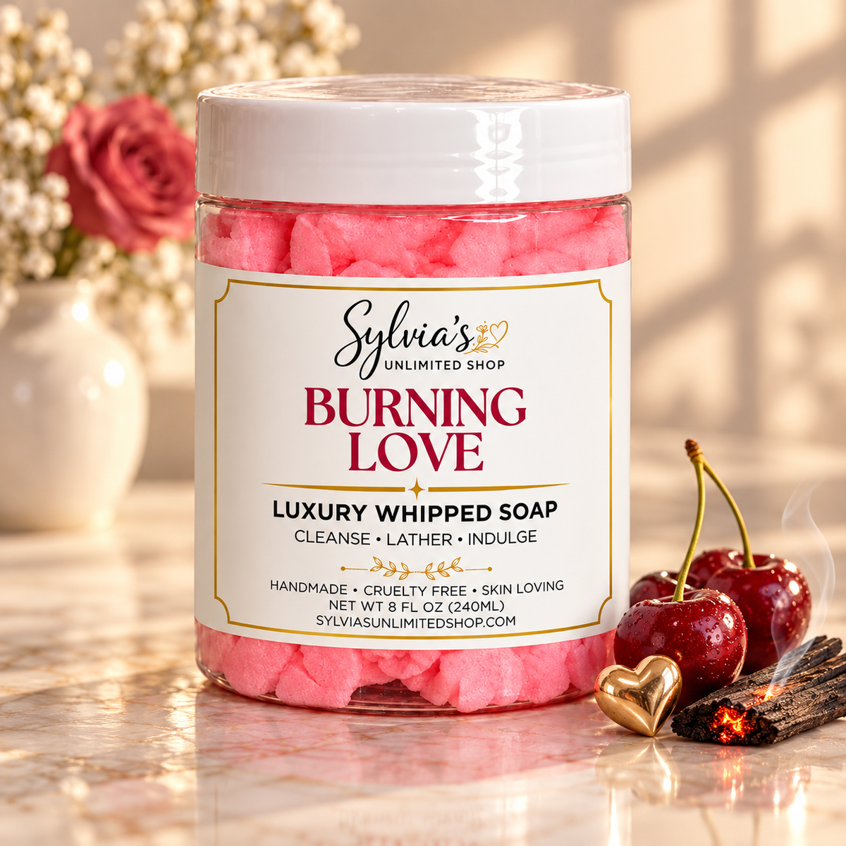 Burning Love Whipped Soap