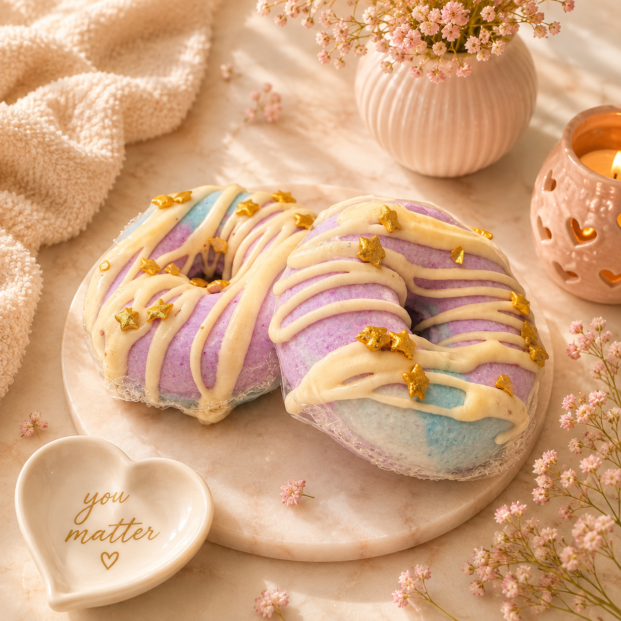 Lavender Chamomile Donut Bath Bomb