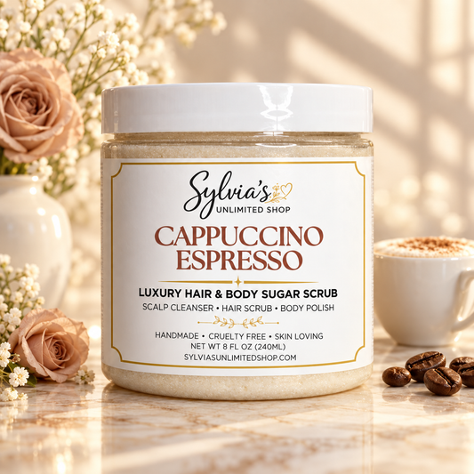 Cappuccino Espresso Hair & Body Sugar Scrub